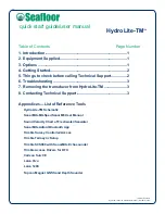 Preview for 2 page of Seafloor HydroLite-TM Quick Start And User Manual