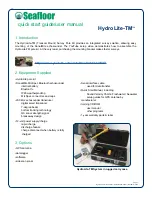 Preview for 3 page of Seafloor HydroLite-TM Quick Start And User Manual