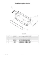 Preview for 49 page of Seaga INFINITY I4B Service And Parts Manual