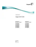 Preview for 1 page of Seagate 600 Pro SSD Product Manual