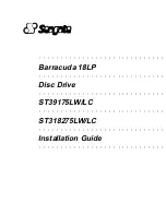 Seagate Barracuda 18LP Installation Manual preview