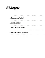 Preview for 1 page of Seagate Barracuda 36 Installation Manual