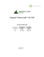 Preview for 1 page of Seagate BarraCuda 510 SSD Product Manual