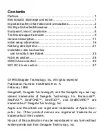 Preview for 2 page of Seagate BARRACUDA 9 Installation Manual