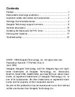 Preview for 2 page of Seagate Barracuda 9LP FC Installation Manual