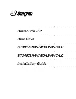 Seagate Barracuda 9LP ST34573LC Installation Manual preview