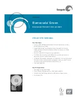 Preview for 1 page of Seagate Barracuda 9TN158-510 Datasheet