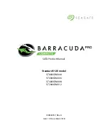 Seagate BARRACUDA PRO ST2000DM012 Product Manual предпросмотр