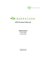 Seagate BARRACUDA ST1000DM014 Product Manual предпросмотр