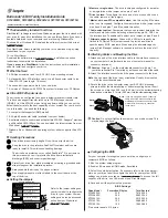 Preview for 1 page of Seagate Barracuda ST310215A Installation Manual