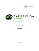 Seagate BarraCuda ST4000DM005 Product Manual предпросмотр