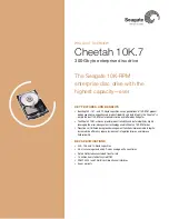 Preview for 1 page of Seagate Cheetah 10K.7 SCSI Product Overview