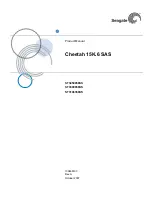 Preview for 1 page of Seagate Cheetah 15K.6 SAS Product Manual