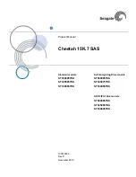 Preview for 1 page of Seagate CHEETAH 15K.7 ST3300457SS Product Manual