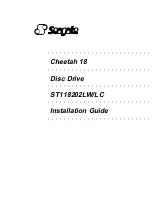 Preview for 1 page of Seagate Cheetah 18 Installation Manual