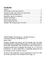 Preview for 2 page of Seagate Cheetah 36 Installation Manual