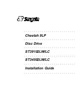 Seagate Cheetah 9LP ST34502LC Installation Manual preview