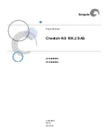 Preview for 1 page of Seagate CHEETAH NS 10K.2 ST3450802SS Product Manual