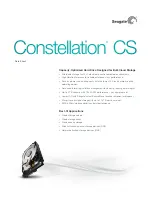 Preview for 1 page of Seagate Constellation CS Datasheet