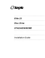 Seagate ELITE 23 Installation Manual preview