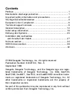 Preview for 2 page of Seagate ELITE 23 Installation Manual