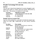 Preview for 12 page of Seagate ELITE 23 Installation Manual