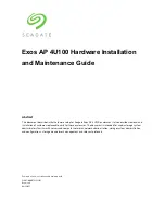 Seagate Exos AP 4U100 Installation And Maintenance Manual предпросмотр