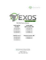 Preview for 1 page of Seagate Exos Enterprise ST2000NM001A Product Manual