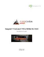 Preview for 1 page of Seagate FireCuda PCIe NVMe M.2 SSD Series Installation Manual