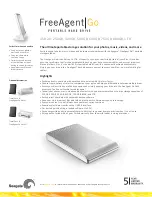 Seagate FreeAgent Go ST906403FAA2E1-RK Specifications preview