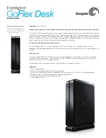 Preview for 1 page of Seagate FreeAgent GoFlex Desk 3TB Specifications