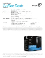 Preview for 2 page of Seagate FreeAgent GoFlex Desk 3TB Specifications