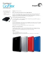 Seagate GoFlex Cinema Specifications предпросмотр