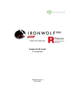 Предварительный просмотр 1 страницы Seagate IronWolf Pro ST10000NE000 Product Manual