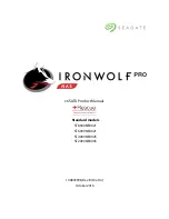 Seagate ironwolf PRO ST4000NE0025 Product Manual preview