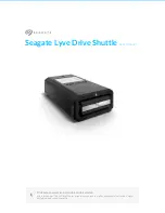 Preview for 1 page of Seagate Lyve Drive Shuttle User Manual