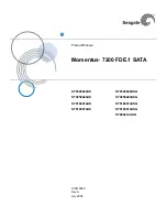 Preview for 1 page of Seagate Momentus 7200 FDE.1 SATA Product Manual