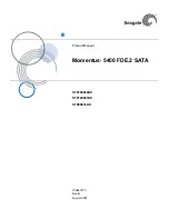 Preview for 1 page of Seagate Momentus ST9120827AS Product Manual