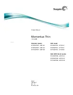 Seagate MOMENTUS THIN 7200-RPM Product Manual preview