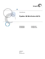 Seagate Pipeline HD Mini Series SATA ST91603110CS Product Manual preview