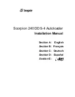 Preview for 2 page of Seagate Scorpion 240 DDS-4 Installation Manual