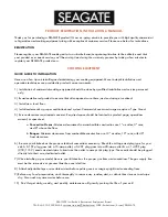 Preview for 1 page of Seagate SECO-2 Installation Manual