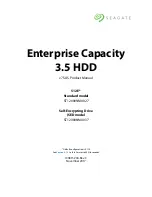 Preview for 1 page of Seagate ST12000NM0027 Product Manual