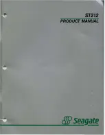 Seagate ST212 Product Manual предпросмотр