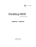 Seagate ST3000DM003 Product Manual preview