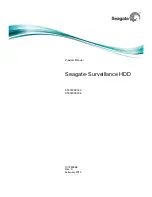 Предварительный просмотр 1 страницы Seagate ST3000VX002 Product Manual