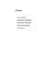 Seagate ST320410ACE Product Manual preview