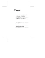 Seagate ST3390N Installation Manual предпросмотр