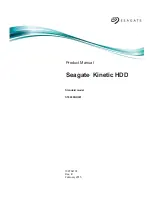 Preview for 1 page of Seagate ST4000NK001 Kinetic Product Manual