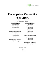 Preview for 1 page of Seagate ST4000NM0004 Product Manual